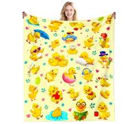 DikoGoGo Duck Gifts Blanket for Women Duck Lovers Stuff Cute Ducks Throw Blanket Decor Plush Bedding Ducks Themed Gifts for Girls Women Kids Boys Adults Birthday Party Decorations 50"X40"INCH
