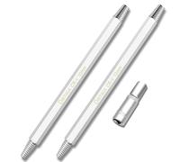 DikTalk Broken Spark Plug Remover Tool, 2-Piece Extractor Set with Left-Hand Thread and 10mm 3/8” Drive Socket for Seized Frozen Spark Plugs in Cars Trucks and SUVs