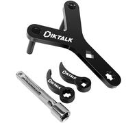 DikTalk Lower Control Arm Prying Tool Kit,1/2" Drive Suspension Removal Tool,Specialty Bushing Tool with 2 Pry Bar Wrench Adapter Head & Extension Poles,4PCS
