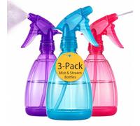 DilaBee Empty Spray Bottles, 3 Pack 350ML Refillable Spray Bottle, Leak Proof Durable water spray bottle, Trigger Sprayer with Mist & Stream