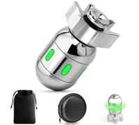 Dilabnda Cool Fidget Spinner Toy, Atomic Bomb Alloy Fidget Cube Fidget Toy for Boy Men, Sensory Spinning Anti Anxiety EDC Desk Focus Toys (Sliver)