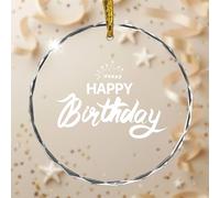 Dilamus 2025 Custom Photo Christmas Ornaments, Personalized Round Glass Christmas Tree Decor with Picture and Text, Unique Xmas Gift for Mom, Dad, Kids, Friends, Couples