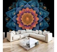 DILANI Photo Wallpaper Bohemia 500x280 cm Non-Woven Wall Mural 3D Flowers Art Wallpaper Murals for Living Room,Bedroom,Kids Room,Office,TV Background Home Deco