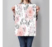 Dilapidated Yet Chic Wall Art Decor Pink Peony Prints, Pink UnFramed Canvas Walls Art for Bathroom Living Room Hallway Home Wall Decoration 60 x 90 cm