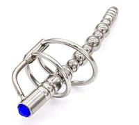 Dilators Urethra Dilator Chastity Belt for Men Penis Cage with Dilator Chastity Cage Sm Bondage Fetish Sex Toy 304 Stainless Steel One Size Fits Most People