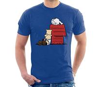Dilbert and Dogbert Scott Adams Men's T-Shirt Royal Blue