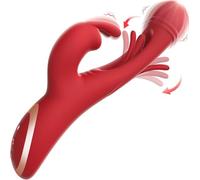 Dildo Flapping Sex Toys, 3 in 1 Anal Toys Thrusting Dildos New Hollow Structure Sextoys Viberator Rechargeable Clitoral Stimulator, Squirting Dildo Sex Machine Vibratior Sextoy Clitoriss Toys Suction