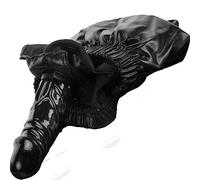 Dildo for Women Latex Slip Black S/M 11cm ⌀2.6cm Chastity Belt for Ladies with Internal Dildo - Stretchable up to 52 cm for Control & Intimate Play Realistic Dildo Slip Fake FOPS A45-1