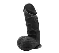 Dildo Sex Toy Suction Cup Realistic 5-6-7-8-9+ Inch Small/Big/Large/XL Real Feel for Women Men Couples Lifelike Dongs Adult (Black, DS-164 | Extra Thick 10 Inch)