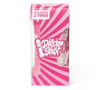 Dildo Shot Gift Pack + 2 Shot Glasses | Bubble Gum Vodka Party Shot | 700 ml | 10% Vol