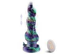 Dildo Vibrator Shock Function Sex Toy, Fantasy Monster Vibrators G-Spot Stimulator, Large Thick Silicone Tentacle Plug Prostate Massager with Remote Control Suction Cup for Women Men