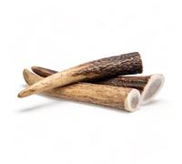 Dilecti Premium Natural Deer Antlers For Dogs - Rich in Proteins & Minerals - Durable, Long Lasting Dog Chew for Dental Care, Teething, and Boredom - Hard S (50-75g), pack of 3