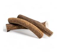 Dilecti Premium Natural Deer Antlers For Dogs - Rich in Proteins & Minerals - Durable, Long Lasting Dog Chew for Dental Care, Teething, and Boredom - Hard M (76-150g), pack of 3