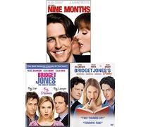 Dilemma Diary Hugh Grant Bridget Jones + The Edge of Reason Part 2 & Nine Months 3 DVD Bundle Romantic Comedy