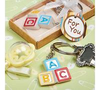 Diletto Gifts Alphabet Block Design Key Chain