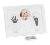 Diletto Gifts Baby Sentiment Frame - Handprint, Footprint & Photo