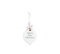 Diletto Gifts Baby's First Christmas - Christmas Decoration - Pink