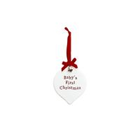 Diletto Gifts Baby's First Christmas - Christmas Decoration - Red