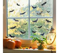 Diletto Gifts Bat Halloween Window Sticker Set