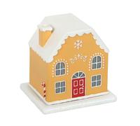 Diletto Gifts Candy Cane Gingerbread House Incense Cone Holder