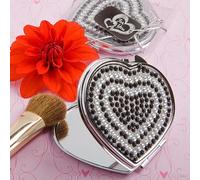 Diletto Gifts Classy Compacts Collection Heart Design Compact