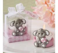 Diletto Gifts Cute Baby Elephant Design Tea Light Holder - Pink