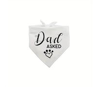 Diletto Gifts Dad Asked - White Pet Bandana