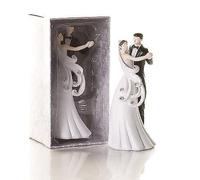 Diletto Gifts Elegant Bride & Groom Design Wedding Cake Topper