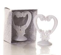 Diletto Gifts Elegant Epoxy Heart Design Wedding Cake Topper
