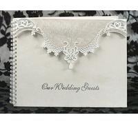 Diletto Gifts Eleganza Collection Wedding Guest Book