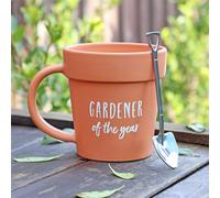 Diletto Gifts Gardener of the Year Pot Mug and Shovel Spoon