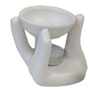 Diletto Gifts Helping Hand Oil Burner - White