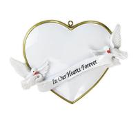 Diletto Gifts In Our Hearts Christmas Forever Personalised Christmas Ornament