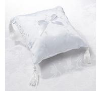 Diletto Gifts Lillian Rose Elegant White Satin Ring Pillow