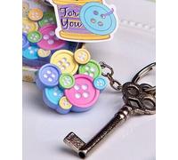 Diletto Gifts Little Buttons Collection key chain favors