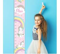 Diletto Gifts Personalised Baby Unicorn Childrens Height Chart