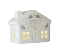 Diletto Gifts Personalised Christmas Foliage LED House