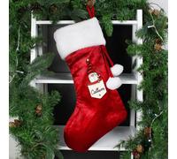 Diletto Gifts Personalised Gonk Family Red Christmas Stocking - Girl / Boy - Boy