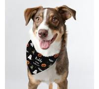 Diletto Gifts Personalised Halloween Dog Bandana