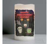 Diletto Gifts Personalised Halloween LED Candle