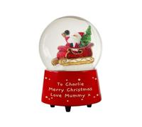 Diletto Gifts Personalised Musical Santa Globe ~ Message