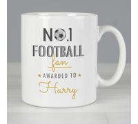 Diletto Gifts Personalised No.1 'Sports' Fan Mug - Choice of Sports - Football