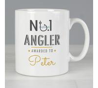 Diletto Gifts Personalised No.1 'Sportsman' Mug - Choice of Sports - Fishing