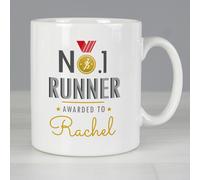 Diletto Gifts Personalised No.1 'Sportsman' Mug - Choice of Sports - Running
