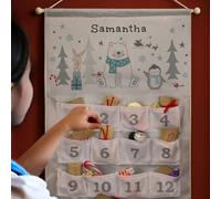 Diletto Gifts Personalised Polar Bear Advent Calendar