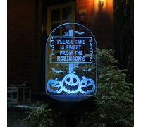 Diletto Gifts Personalised Pumpkin Patch Halloween Solar Light