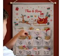 Diletto Gifts Personalised Santa Sleigh Advent Calendar