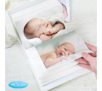 Diletto Gifts Personalised Tiny Tatty Teddy 6x4 Photo Album with Sleeves ~ Blue