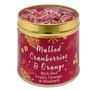 Diletto Gifts Seriously Scented Christmas Elegance Candle Collection - Mulled Cranberries & Orange