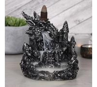 Diletto Gifts Silver Dragon Backflow Incense Burner With Light